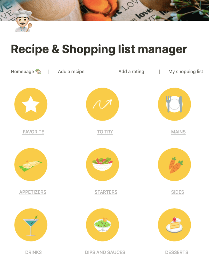 Notion Grocery List Template Home Office Junkie